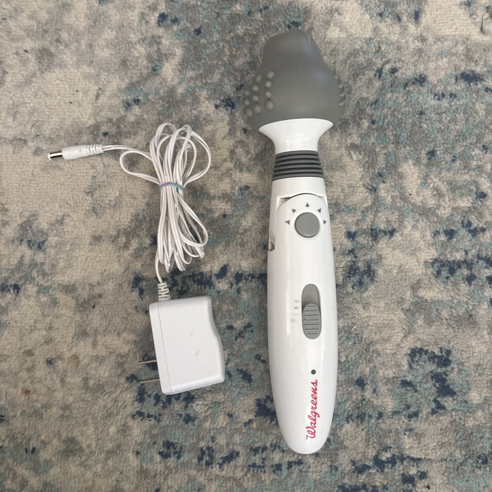Walgreens Rechargeable Cordless Therapeutic Massager 3 Speed 5 Angle Head